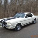 1966 MUSTANG 289 4BBL MANUAL SOLID STRAIGHT FACTORY WIMBLEDON WHITE AND BLACK