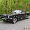 1966 MUSTANG CONVERTIBLE 289 AUTO PS SOLID ORIGNAL METAL BEAUTIFUL DEEP BLACK