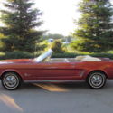 1966 Mustang Convertible, Bench Seat, 8 Track radio, Power Top, Emberglow Paint