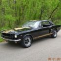 1966 MUSTANG HERTZ GT 350 H TRIM 289 AUTO DISC STRAIGHT BEAUTIFUL BLACK AND GOLD