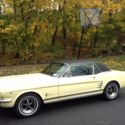 1966 Mustang Springtime Yellow / Black Vinyl Top, 289, C4 Auto, Black Interior