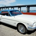 1966 Mustang. White, Blue Vinyl top. Turn Key V8. Pony Interior.