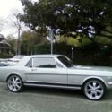 1966 Mustang with Black Pony Interior and Ralley Wheels with Radial TA