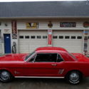 1966 MUSTANG.....NICE CANDY APPLE RED PAINT...SOLID CAR