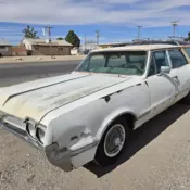 1966 OLDS VISTA CRUISER STATION WAGON 3RD ROW SEAT NEW MEXICO BARN FIND