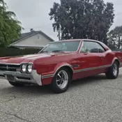 1966 Oldsmobile 442 Coupe Red Pro Touring LS3