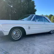 1966 Plymouth Fury Coupe White 2 Door hard top