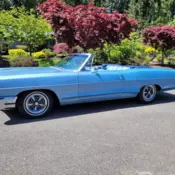 1966 Pontiac Catalina convertible -Tri Power automatic transmission, cd player