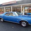 1966 Pontiac GTO Barrier Blue Tri-Power 4 speed car