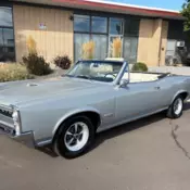 1966 Pontiac GTO Convertible 4-speed convertible GTO 43,889 Miles Silver  389CI