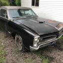 1966 pontiac tripower 4spd post coupe phs BARN FIND black on black