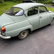 1966 Saab model 96 2 stroke car 4 speed on column - triple - runs nice condition