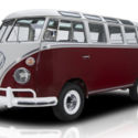 1966 Volkswagen Kombi 21 Window Bus 93075 Miles Burgundy Van 1500 cc 4 Speed Man