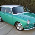 1966 VW Squareback White on Green, new eng, panels headliner,drives great!