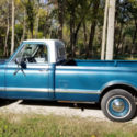 1967 C-10 Pickup  8ft Bed V-8 4speed  Teal Green Body/White Top