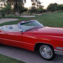 1967 CADILLAC DEVILLE CONVERTIBLE RED / WHITE / RED WHITE INTER.  ARIZONA OWNED