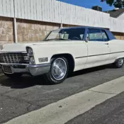 1967 Cadillac DeVille Coupe White