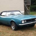 1967 Camaro Convertible Emerald Tourquoise