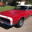 1967 Camaro Rally Sport Convertible, Bolero Red on Red, Protecto Plate