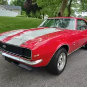 1967 CAMARO RS/SS 350 BOLERO RED 4 WHEEL DISC BRAKES P/S P/DB NICE!!!