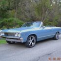 1967 CHEVELLE MALIBU CONVERTIBLE 283 700R4 STRAIGHT BEAUTIFUL NANTUCKET BLUE