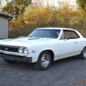 1967 CHEVELLE SS 396 4SPD NUMBERS MATCHING PS PB VERY SOLID ERMINE WHITE AND RED
