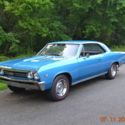 1967 CHEVELLE SS 396 4SPD REAL SS HIGH QUALITY ROTISSERIE FRAME OFF MARINA BLUE
