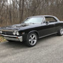 1967 CHEVELLE SS 396 REAL 138 SS SOLID STRAIGHT BEAUTIFUL TRIPLE BLACK VERY NICE