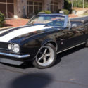 1967 Chevrolet Camaro Convertable Black White Racing Stripes SS Badging