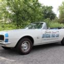1967 Chevrolet Camaro Indy Pace Car  99421 Miles White Convertible 396 Cid Manua