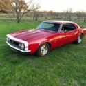 1967 Chevrolet Camaro SS clone 4 speed red stripe tires rallyes 69139 Miles Red
