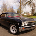 1967 Chevrolet Chevelle Black w/ Red Interior 383 Stroker V8  4-Speed PDB PS