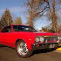 1967 Chevrolet Chevelle Malibu 2 Door Red Coupe ZZ4 350 V8 350 AT PS PDB