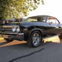 1967 Chevrolet Chevelle Malibu 396 4 speed loaded with options black on black 67