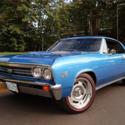 1967 Chevrolet Chevelle Malibu Marina Blue Hardtop Coupe 396 V8 4 Speed PS 4WPDB