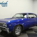 1967 Chevrolet Chevelle SS 396 Clone 59590 Miles Medium Blue Metallic Coupe 454