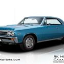 1967 Chevrolet Chevelle Super Sport Marina Blue Hardtop 396 V8 4 Speed Manual
