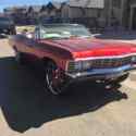 1967 Chevrolet Impala Convertible Red RWD Automatic SS