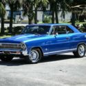 1967 Chevrolet Nova SS 2,281 Miles Blue 2 Door Hard TOP  3-Speed Automatic