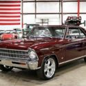 1967 Chevrolet Nova SS 71350 Miles Burgundy Coupe 283 V8 Automatic