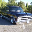 1967 Chevy 1/2T Black, Short Wheelbase Custom Pickup w/ Air Ride Suspension