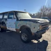 1967 CHEVY K10 3 DOOR SUBURBAN 4X4 NEW MEXICO BARN/FARM FIND PROJECT CLAM SHELL