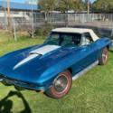 1967 CORVETTE CONVERTIBLE MARINA BLUE WHITE INTERIOR 427/435hp BODY OFF RESTO