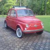 1967 Fiat 500 Coupe Red 500F