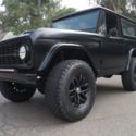 1967 Ford Bronco Satin Black Lifted 35&#034; Tires &#034;17&#034; Wheels 302 ci C4 Auto