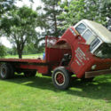 1967 Ford C750 cab over flat bed roll back truck