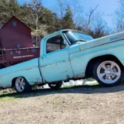 1967 Ford F100 Pickup Blue Bumpside