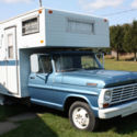 1967 Ford F350 Truck Camper w/ 352 v8 and 4 speed transmission - Mint Condition