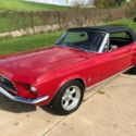 1967 Ford Mustang  289 V8 3 Speed Automatic Convertible Rangoon Red