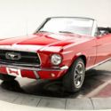 1967 Ford Mustang  289 V8  Convertible Rangoon Red